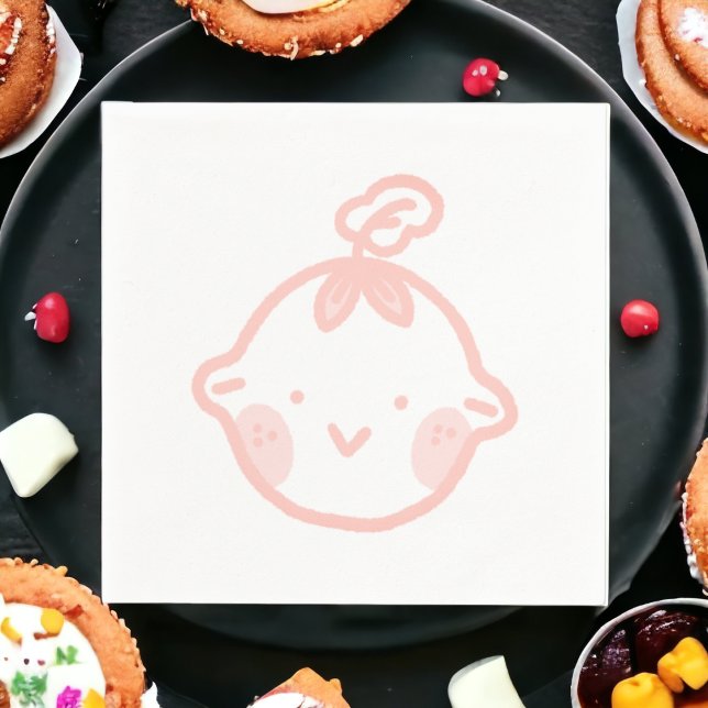 Guardanapo De Papel Pequeno Bebê Bonito (baby shower theme party use and throw napkin,party decoration dinner table decor,event custom napkin)