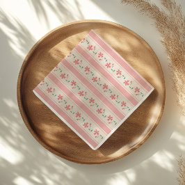 Guardanapo De Papel Pequeno Bud Floral Chá de fraldas de Mão