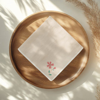 Guardanapo De Papel Pequeno Bud Floral Hand Letting