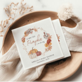 Guardanapo De Papel Pequeno Chá de fraldas de Abóbora Sexo