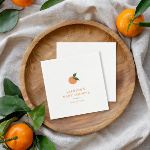 Guardanapo De Papel Pequeno Chá de fraldas de Citros de Laranja Cutie