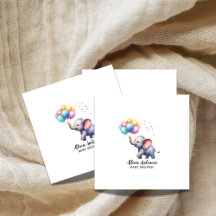 Pequeno chá de fraldas de elefante para bebês de a