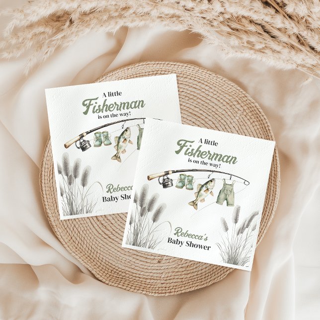 Guardanapo De Papel Pequeno Chá de fraldas de Pesca de Linha de Armaçã (Criador carregado)