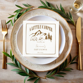 Guardanapo De Papel Pequeno chá de fraldas de vídeo personalizado