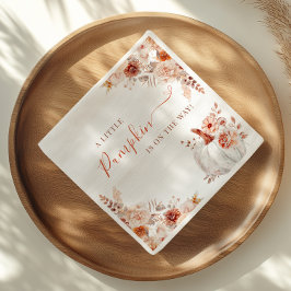 Guardanapo De Papel Pequeno Chá de fraldas Floral de Abóbora