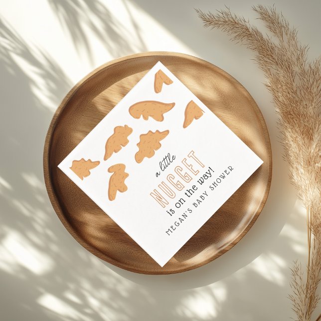 Guardanapo De Papel Pequeno Chá de fraldas Nugget Napkins (Criador carregado)