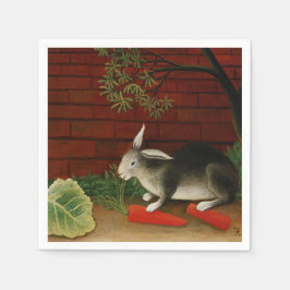 Guardanapo De Papel Pequeno Coelho Cute (Animal Pet) (Henri Rousseau)