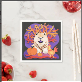 Guardanapo De Papel Pequeno Creme de Boo Chow