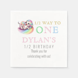 Guardanapo De Papel Pequeno Dragão a Meio Caminho até Um Rosa 6 Meses