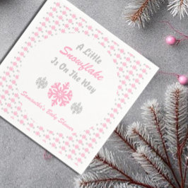 Guardanapo De Papel Pequeno Floco De Neve A Caminho