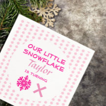 Pequeno Floco de Neve Qualquer Idade Aniversário