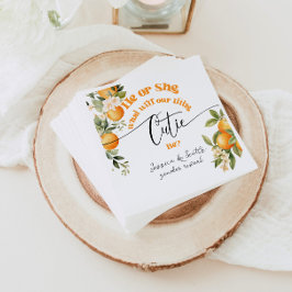 Guardanapo De Papel Pequeno gênero bonito revela Ele ou ela