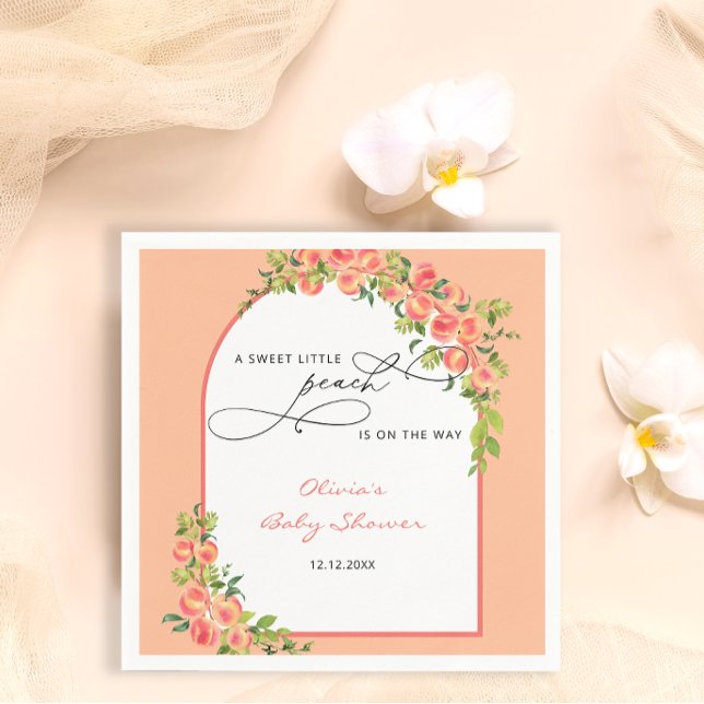 Guardanapo De Papel Pequeno Pessegueiro Aquarela Napkins (Criador carregado)