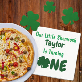 Guardanapo De Papel Pequeno primeiro aniversario de Shamrock