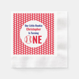 Guardanapo De Papel Pequeno primeiro aniversario Rookie Baseball