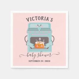 Guardanapo De Papel Pequeno trocadilho no chá de fraldas do Forno