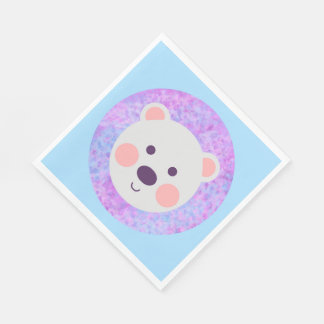 Guardanapo De Papel Pequeno Urso Polar Bonito