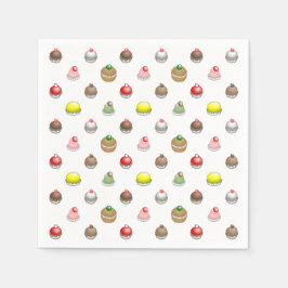 Guardanapo De Papel Pequenos bolos coloridos