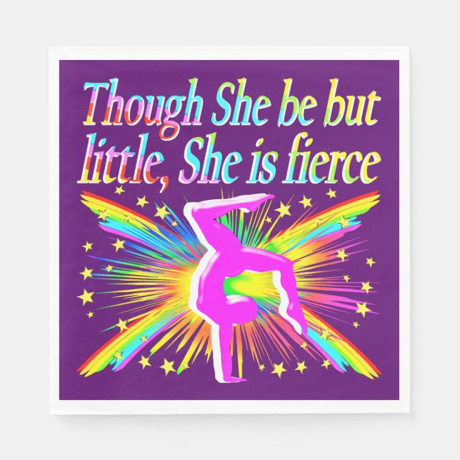 GUARDANAPO DE PAPEL PEQUENOS MAS FIÉRICOS NAPKINS DE PAPEL GINÁSTICO (Frente)