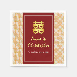 Guardanapo De Papel Peranakan tradicional do casamento chinês