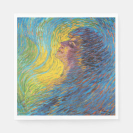 Guardanapo De Papel Perfume (Retrato feminino) (por Luigi Russolo)