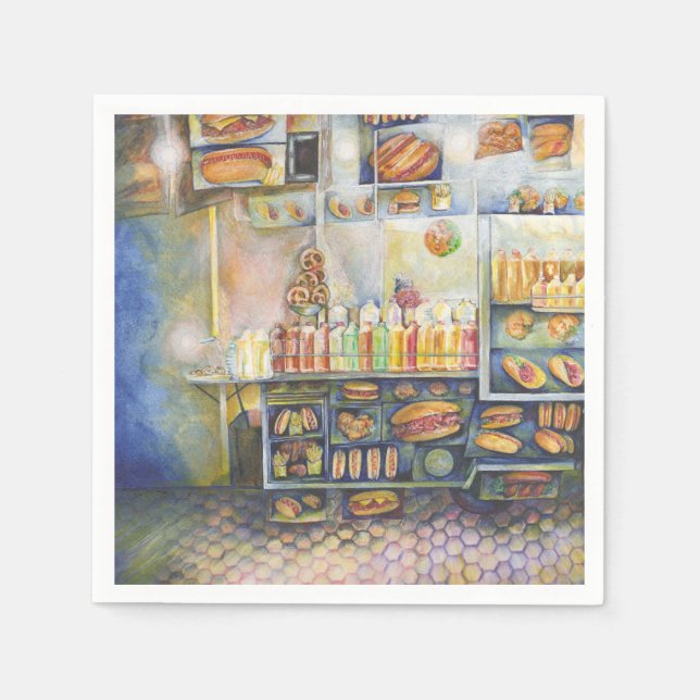 Guardanapo De Papel Perigosamente Próximo de Divertimento (Frente)