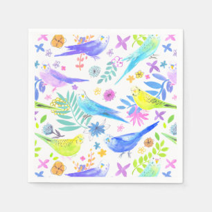 Guardanapo De Papel Periquitos de Ortografia Navegável Whimsical