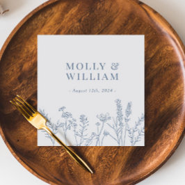 Guardanapo De Papel Periwinkle Wildflower Wedkins