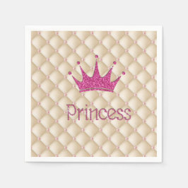 Guardanapo De Papel Pérolas Charmosas e Elegantes, Tiara, Princesa, Br