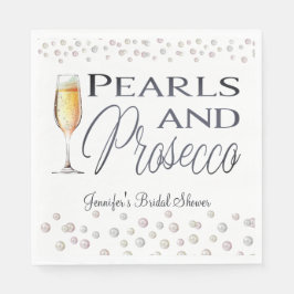 Guardanapo De Papel Pérolas e Chá de panela Prosecco