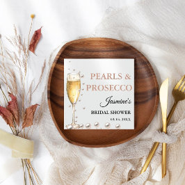 Guardanapo De Papel Pérolas E Chá de panela Prosecco
