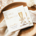Guardanapo De Papel Pérolas & Prosecco Dourado Minimal Festa de Noivad<br><div class="desc">Guardanapos Pérolas & Prosecco Dourado Minimal Festa de Noivado.</div>