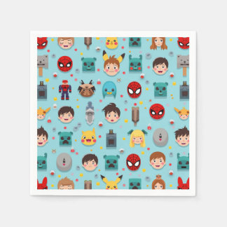 Guardanapo De Papel Personagem de jogo, festa de meninos, Nevkin