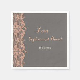 Guardanapo De Papel Personalização de Casamento de Locais de Cinzas de