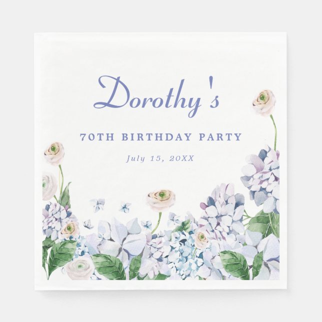 Guardanapo De Papel Personalização Personalizada para 70 de Aniversári (Frente)