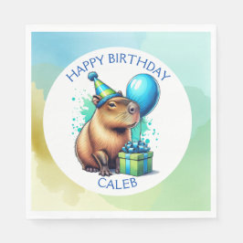 Guardanapo De Papel Personalizada a Festa de aniversário de Capybara T