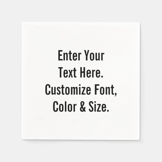 Guardanapo De Papel Personalizado (Frente)