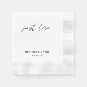 Guardanapo De Papel Personalizado Apenas Ame Elopement Casamento Napki