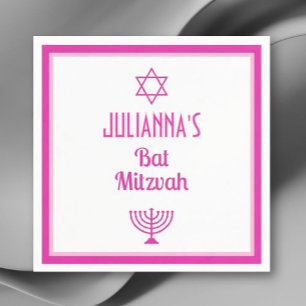 Guardanapo De Papel Personalizado Bat Mitzvah Napkins