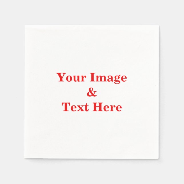 Guardanapo De Papel Personalizado com Sua Própria Foto (Frente)
