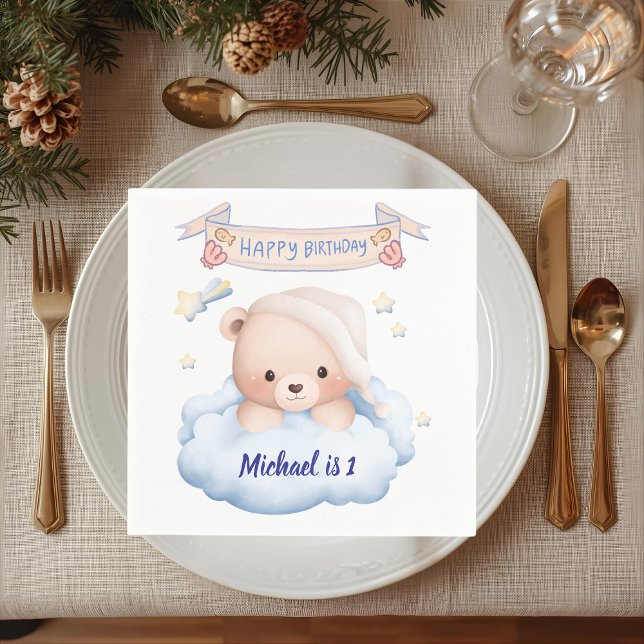 Guardanapo de papel personalizado de aniversário f (Criador carregado)