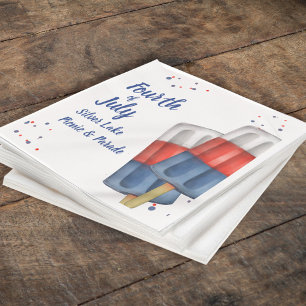 Guardanapo De Papel Personalizado do Verão Bastante em 4 de julho