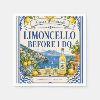 Guardanapo De Papel personalizado limão italiano despedida de solteira