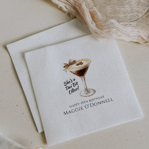 Guardanapo De Papel Personalizado Napkins 19º Aniversário Martini