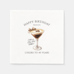 Guardanapo De Papel Personalizado Napkins aniversário de 40 anos Marti