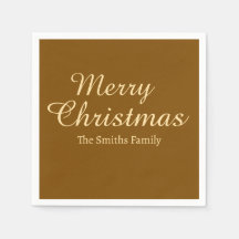 Personalizado Nome Moderno Natal Feliz