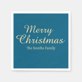 Guardanapo De Papel Personalizado Nome Moderno Natal Feliz 