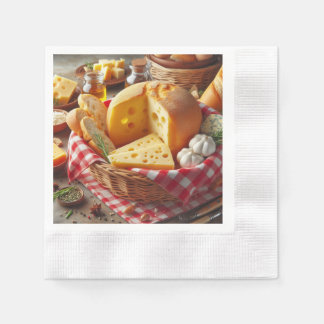Guardanapo de Papel Personalizado Pães e Queijo