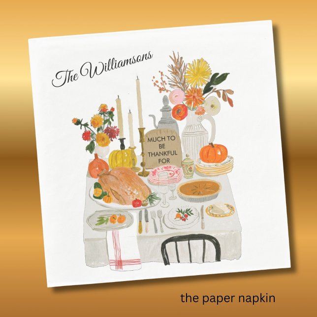 GUARDANAPO DE PAPEL PERSONALIZADO PARA A MESA DE A (Criador carregado)