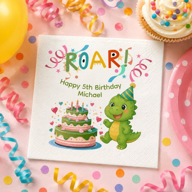 Guardanapo de papel personalizado para aniversário (Criador carregado)